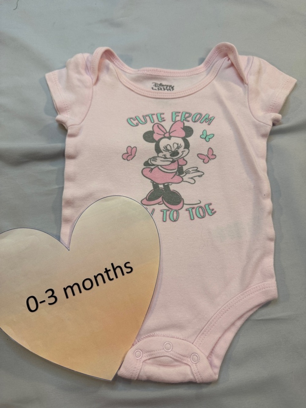 Disney Pink Minnie Mouse 'Cute From Bow to Toe' One-Piece